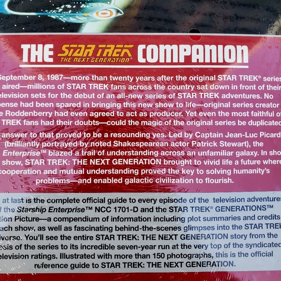 The Star Trek The Next Generation Companion Book 1992 by Larry Nemecek New Seal - Picture 6 of 8